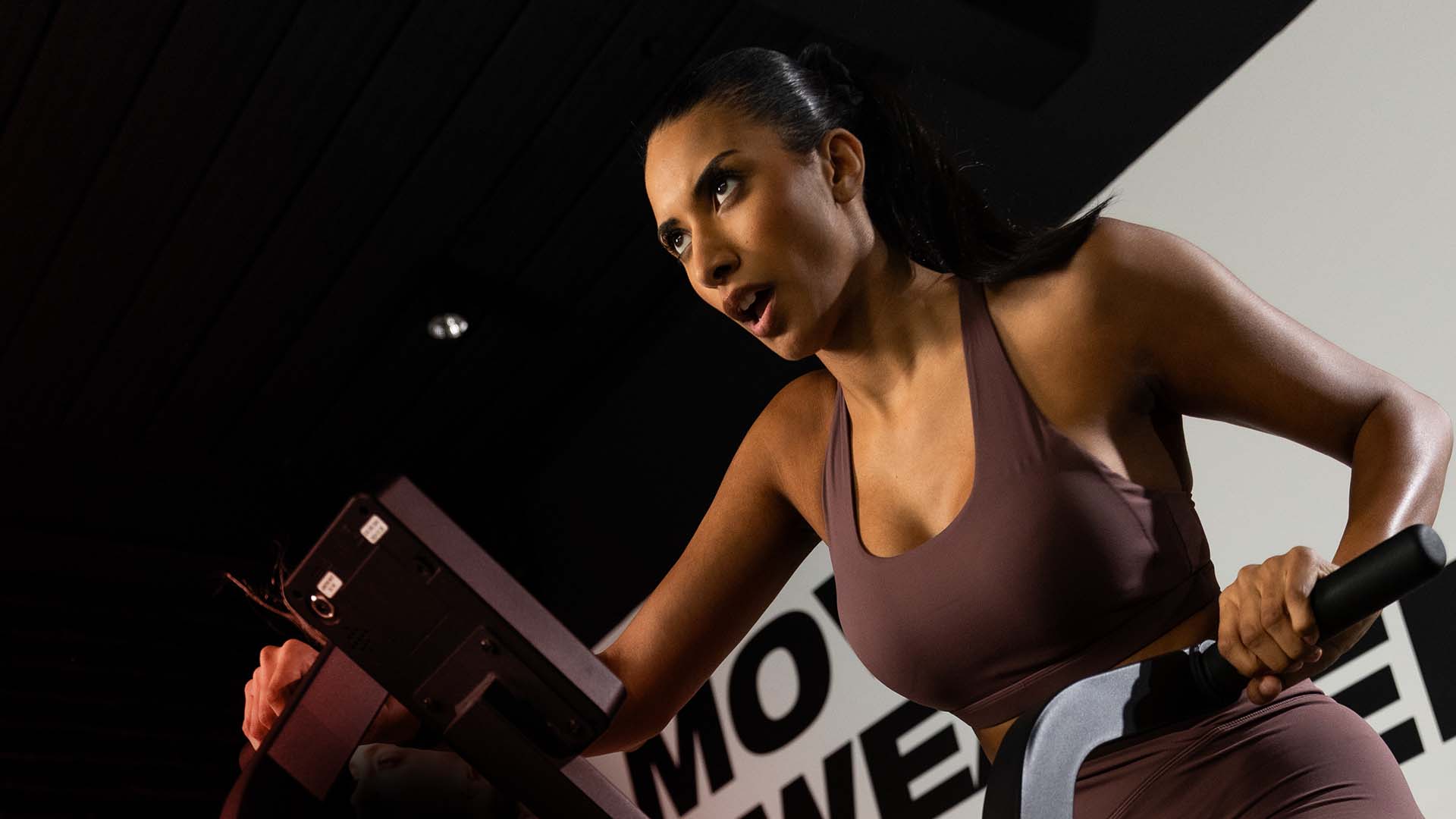 Athlete wearing an Ignyte sports bra while training