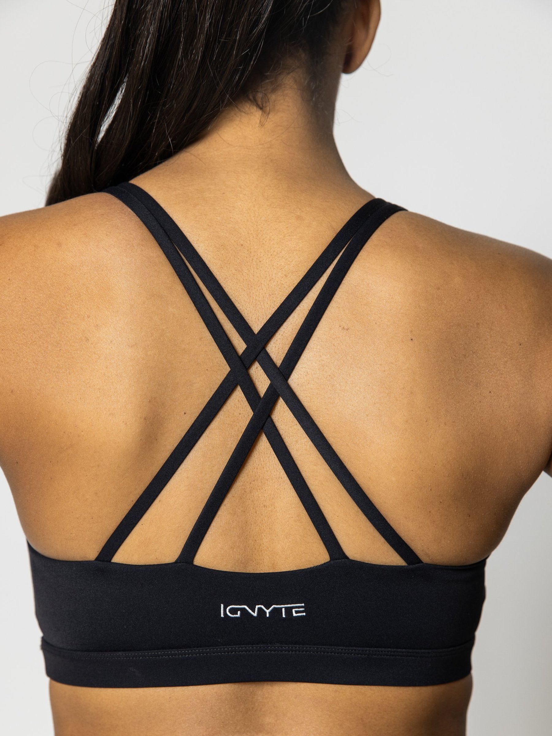 Vyper Sports Bra in Black — gallery view
