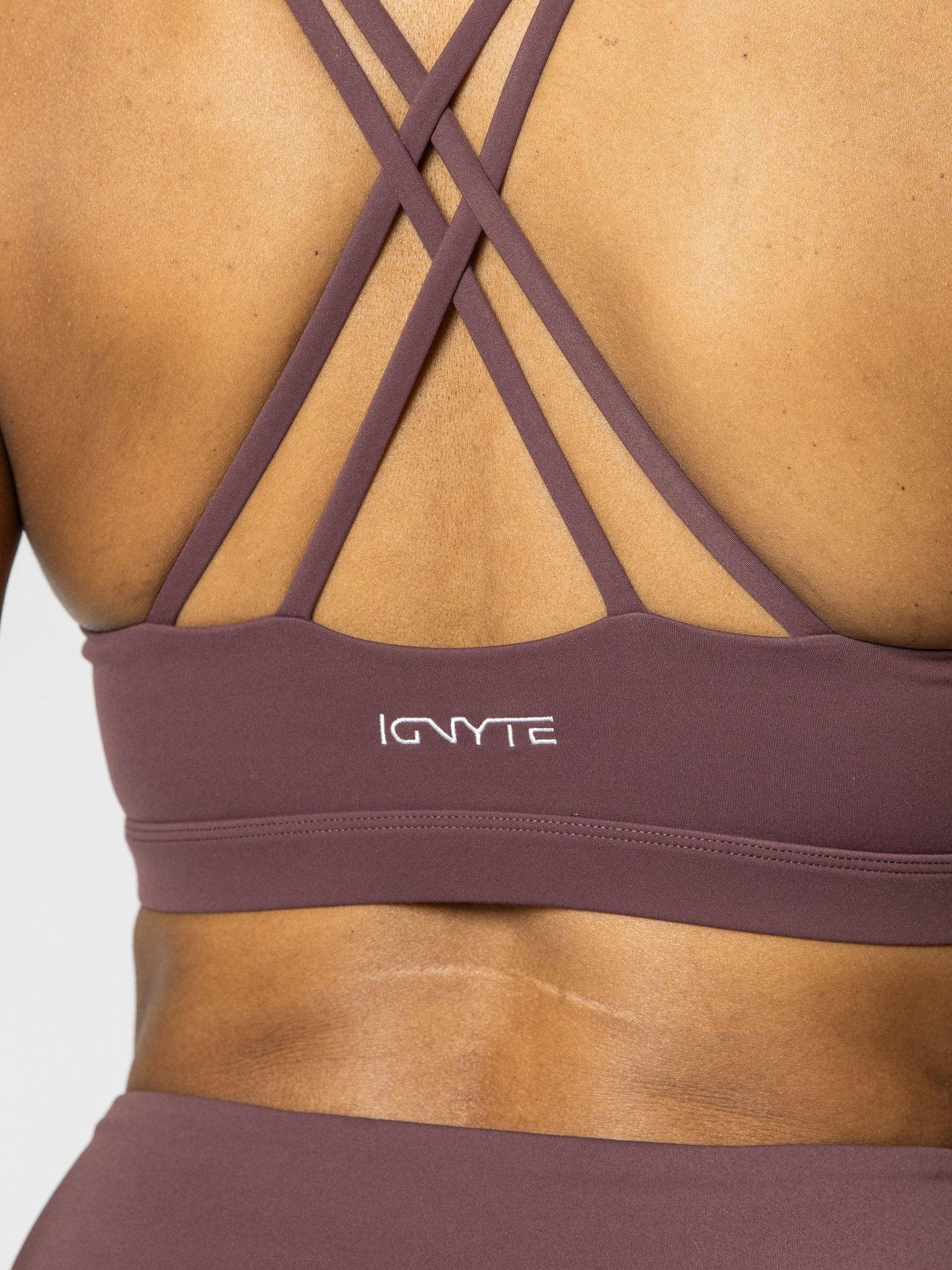 Vyper Sports Bra in Mauve — gallery view