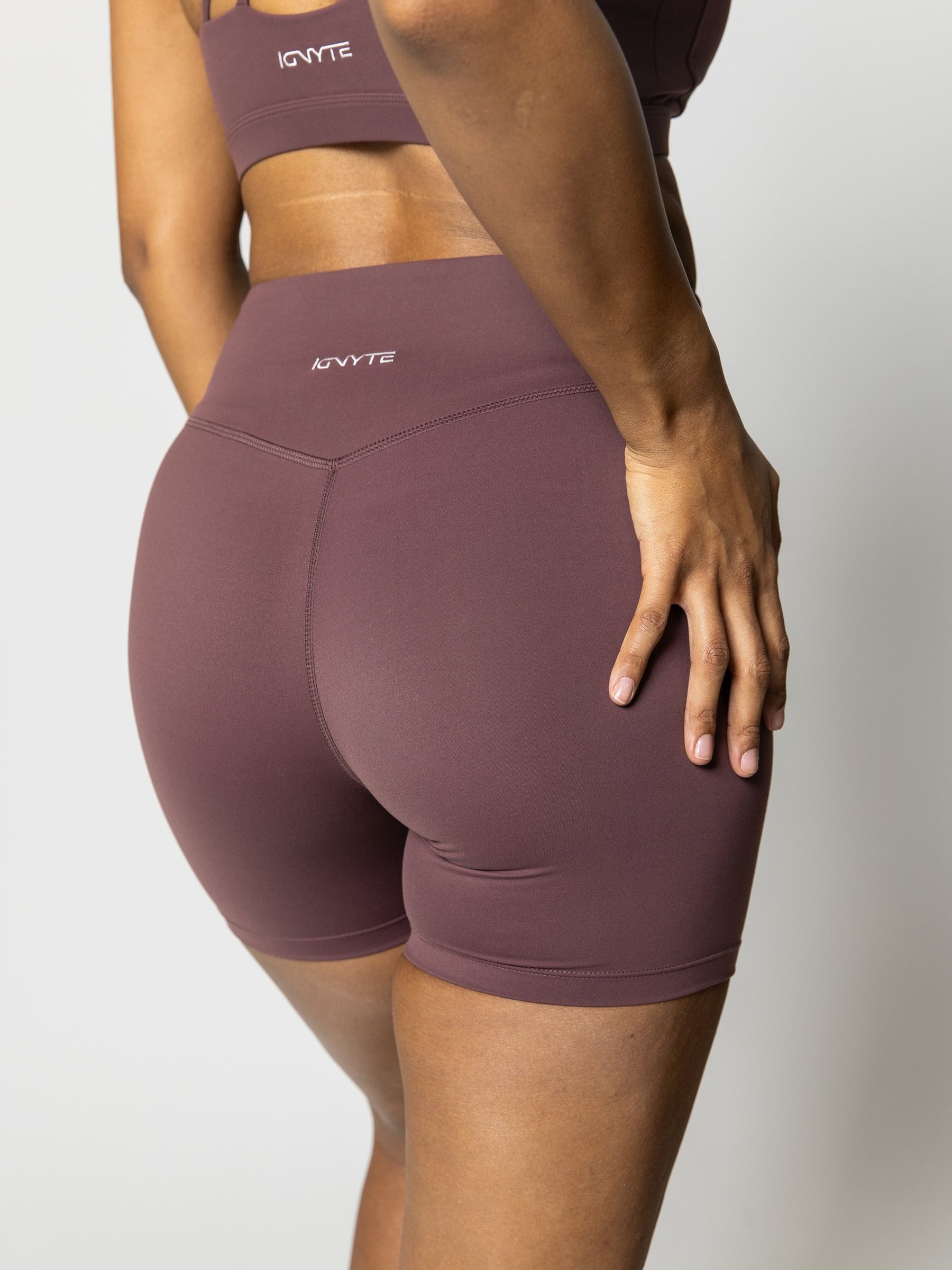 Sculpt Shorts in Mauve — gallery view